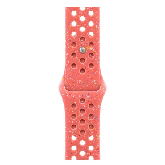 For Apple Watch 46mm / 49mm / 45mm / 44mm Coloful Silicone Watch Band(Orange Pink)