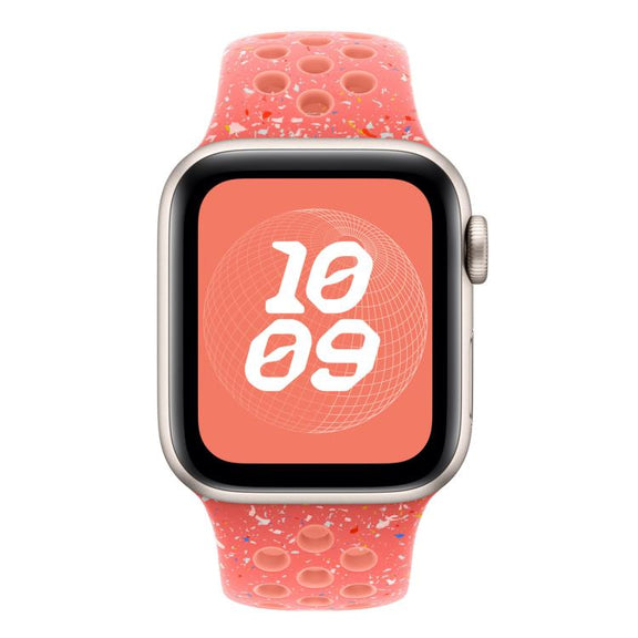 For Apple Watch 46mm / 49mm / 45mm / 44mm Coloful Silicone Watch Band(Orange Pink)