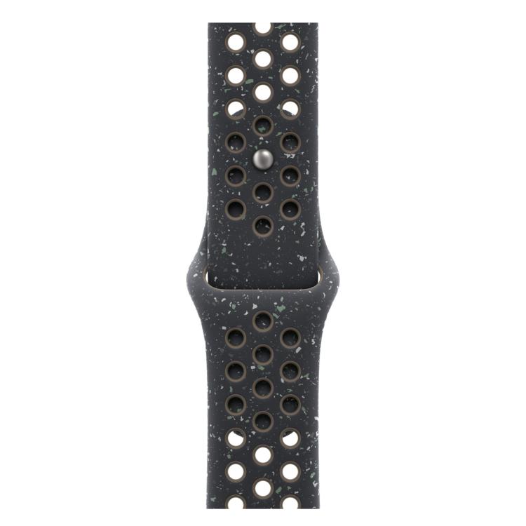For Apple Watch 42mm / 41mm / 40mm / 38mm Coloful Silicone Watch Band(Midnight Black Brown)