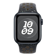For Apple Watch 42mm / 41mm / 40mm / 38mm Coloful Silicone Watch Band(Midnight Black Brown)