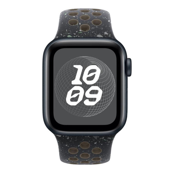 For Apple Watch 42mm / 41mm / 40mm / 38mm Coloful Silicone Watch Band(Midnight Black Brown)