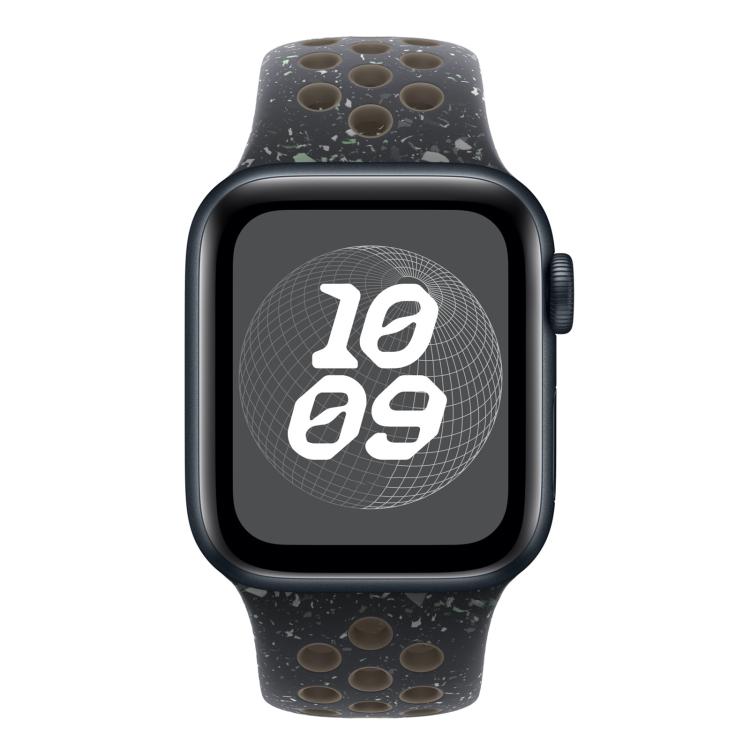 For Apple Watch 42mm / 41mm / 40mm / 38mm Coloful Silicone Watch Band(Midnight Black Brown)