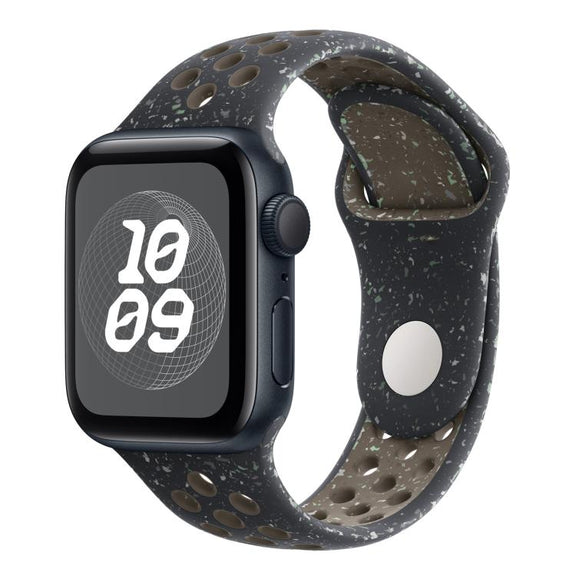 For Apple Watch 42mm / 41mm / 40mm / 38mm Coloful Silicone Watch Band(Midnight Black Brown)