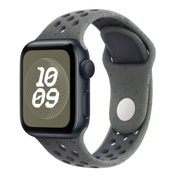 For Apple Watch 42mm / 41mm / 40mm / 38mm Coloful Silicone Watch Band(Midnight Green Black)