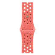 For Apple Watch 42mm / 41mm / 40mm / 38mm Coloful Silicone Watch Band(Orange Pink)