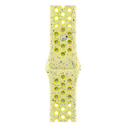 For Apple Watch 42mm / 41mm / 40mm / 38mm Coloful Silicone Watch Band(Fluorescent Yellow-Green)
