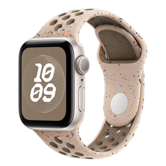 For Apple Watch 42mm / 41mm / 40mm / 38mm Coloful Silicone Watch Band(Sandstone Brown)