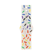 For Apple Watch 46mm / 49mm / 45mm / 44mm Sport Silicone Watch Band(Rainbow)