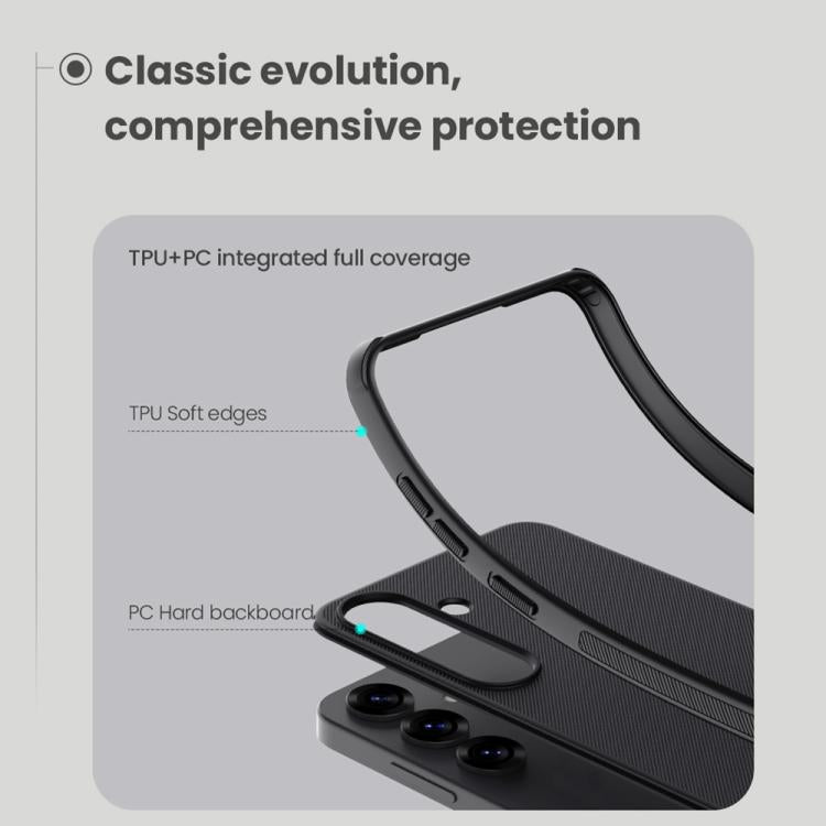 For Samsung Galaxy S25+ 5G NILLKIN Frosted Shield Pro Magnetic Phone Case(Black) - Galaxy S25+ 5G Cases by NILLKIN | Online Shopping South Africa | PMc TechLife | Buy Now Pay Later Mobicred