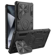 For Samsung Galaxy S25 Ultra 5G NILLKIN Black Rhino Prop MagSafe Magnetic PC Phone Case(Black)