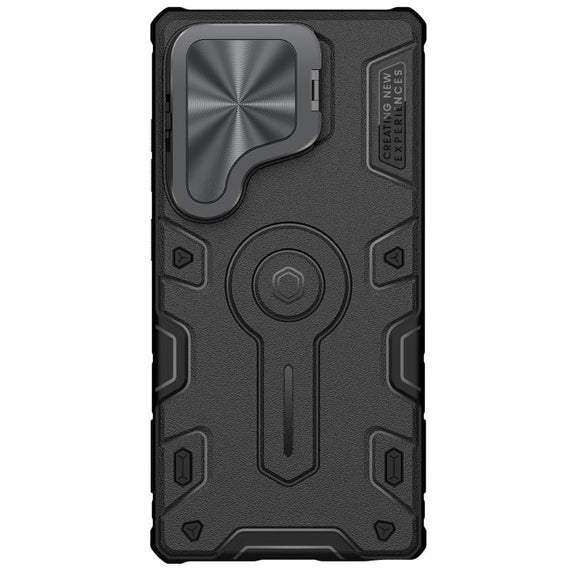 For Samsung Galaxy S25 Ultra 5G NILLKIN Black Rhino Prop MagSafe Magnetic PC Phone Case(Black)