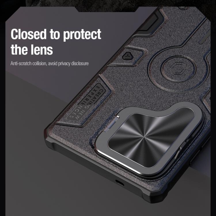 For Samsung Galaxy S25 Ultra 5G NILLKIN Black Rhino Prop MagSafe Magnetic PC Phone Case(Black) - free shipping - PMc TechLife - Order now!