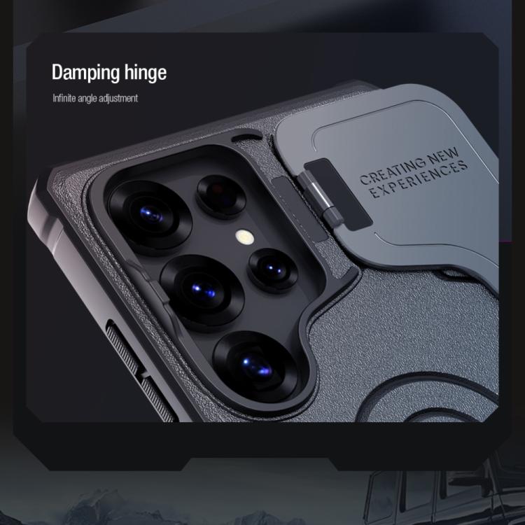 For Samsung Galaxy S25 Ultra 5G NILLKIN Black Rhino Prop MagSafe Magnetic PC Phone Case(Blue) - free shipping - PMc TechLife - Order now!