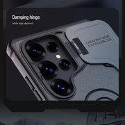 For Samsung Galaxy S25 Ultra 5G NILLKIN Black Rhino Prop MagSafe Magnetic PC Phone Case(Blue)