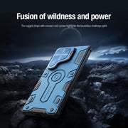 For Samsung Galaxy S25 Ultra 5G NILLKIN Black Rhino Prop PC Phone Case(Green)
