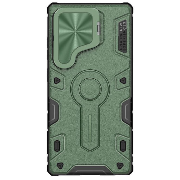 For Samsung Galaxy S25 Ultra 5G NILLKIN Black Rhino Prop PC Phone Case(Green)