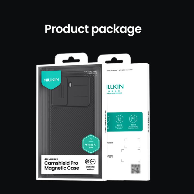 For Xiaomi Poco X7 Pro NILLKIN CamShield Pro Magnetic PC Phone Case(Black) - free shipping - PMc TechLife - Order now!