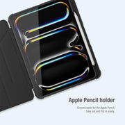 For iPad Air 11 2024 / 2025 NILLKIN Bumper Pro Folding Style Tablet Leather Case(Black)