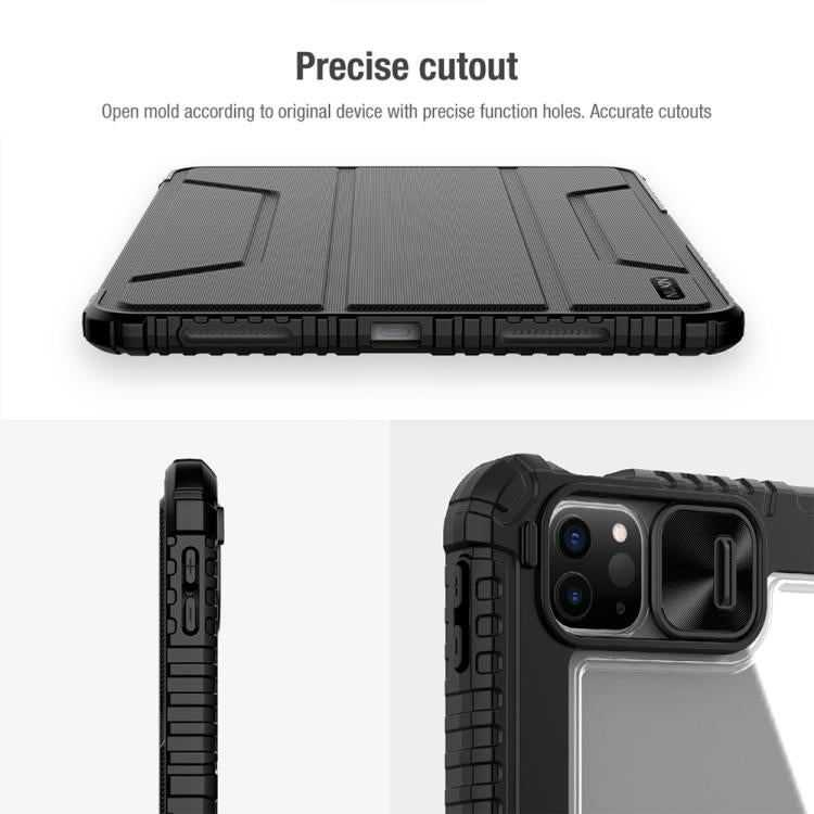 For iPad Air 11 2024 / 2025 NILLKIN Bumper Pro Folding Style Tablet Leather Case(Black) - iPad Air 11 2025 / 2024 Cases by NILLKIN | Online Shopping South Africa | PMC Jewellery | Buy Now Pay Later Mobicred