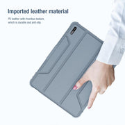 For iPad Air 11 2024 / 2025 NILLKIN Bumper Pro Folding Style Tablet Leather Case(Black)