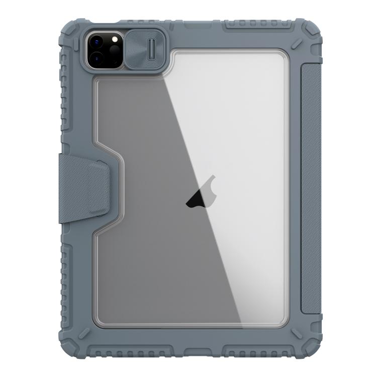 For iPad Air 11 2024 / 2025 NILLKIN Bumper Pro Folding Style Tablet Leather Case(Grey) - free shipping - PMC Jewellery - Order now!