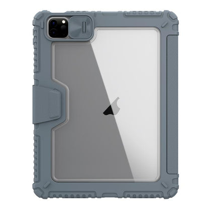 For iPad Air 11 2024 / 2025 NILLKIN Bumper Pro Folding Style Tablet Leather Case(Grey) - free shipping - PMC Jewellery - Order now!