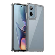 For Motorola Moto G05 Colorful Series Acrylic Hybrid TPU Phone Case(Transparent)