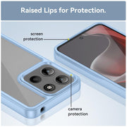 For Motorola Moto G15 Colorful Series Acrylic Hybrid TPU Phone Case(Blue)