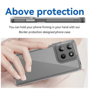 For Motorola Moto G15 Colorful Series Acrylic Hybrid TPU Phone Case(Transparent)