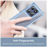 For Motorola Edge 5G 2025 Colorful Series Acrylic Hybrid TPU Phone Case(Blue)