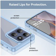 For Motorola Edge 5G 2025 Colorful Series Acrylic Hybrid TPU Phone Case(Blue)