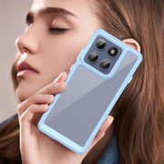 For Motorola Edge 5G 2025 Colorful Series Acrylic Hybrid TPU Phone Case(Blue)
