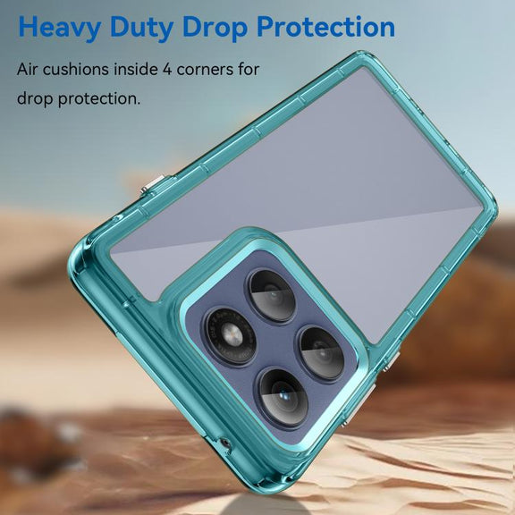 For Motorola Edge 5G 2025 Colorful Series Acrylic Hybrid TPU Phone Case(Transparent Blue)