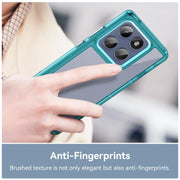 For Motorola Edge 5G 2025 Colorful Series Acrylic Hybrid TPU Phone Case(Transparent Blue)