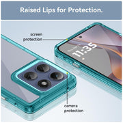 For Motorola Edge 5G 2025 Colorful Series Acrylic Hybrid TPU Phone Case(Transparent Blue)