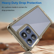 For Motorola Edge 60 Pro Colorful Series Acrylic Hybrid TPU Phone Case(Transparent Grey)