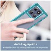 For Motorola Edge 60 Pro Colorful Series Acrylic Hybrid TPU Phone Case(Transparent Blue)