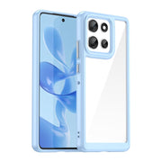 For Motorola Moto G86 5G Colorful Series Acrylic Hybrid TPU Phone Case(Blue)