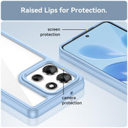 For Motorola Moto G86 5G Colorful Series Acrylic Hybrid TPU Phone Case(Blue)
