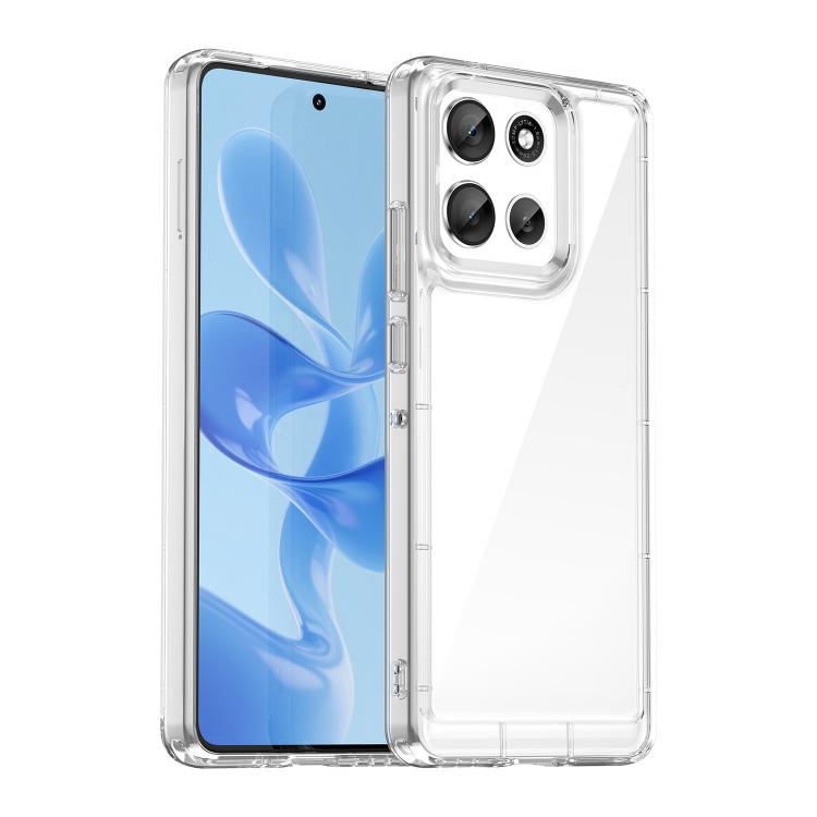 For Motorola Moto G86 5G Colorful Series Acrylic Hybrid TPU Phone Case(Transparent) - free shipping - PMC TechLife - Order now!