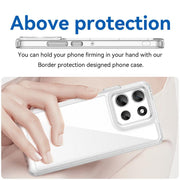 For Motorola Moto G56 5G Colorful Series Acrylic Hybrid TPU Phone Case(Transparent)
