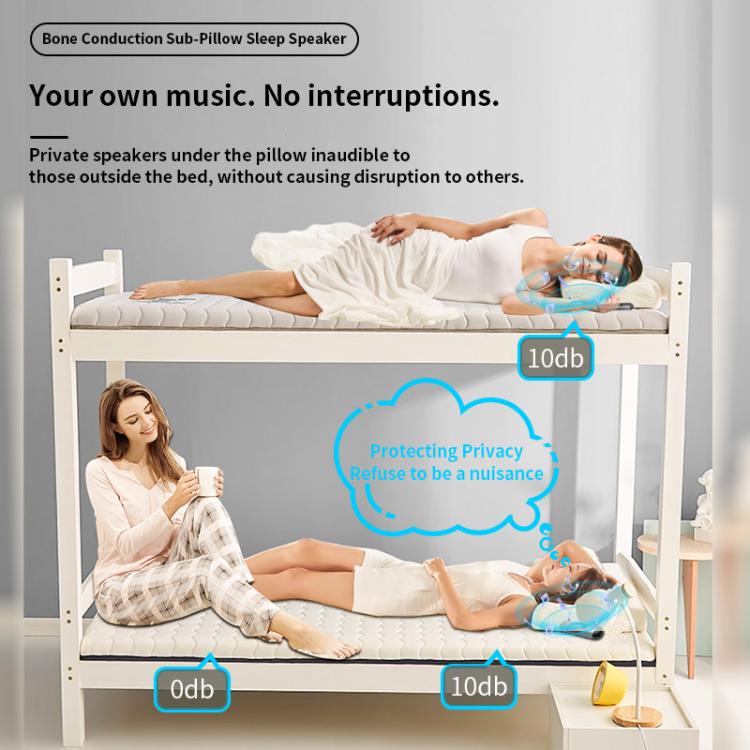 QY09 Bone Conduction Bluetooth 5.3  Sleep Speaker(Grey) - free shipping - PMC TechLife - Order now!