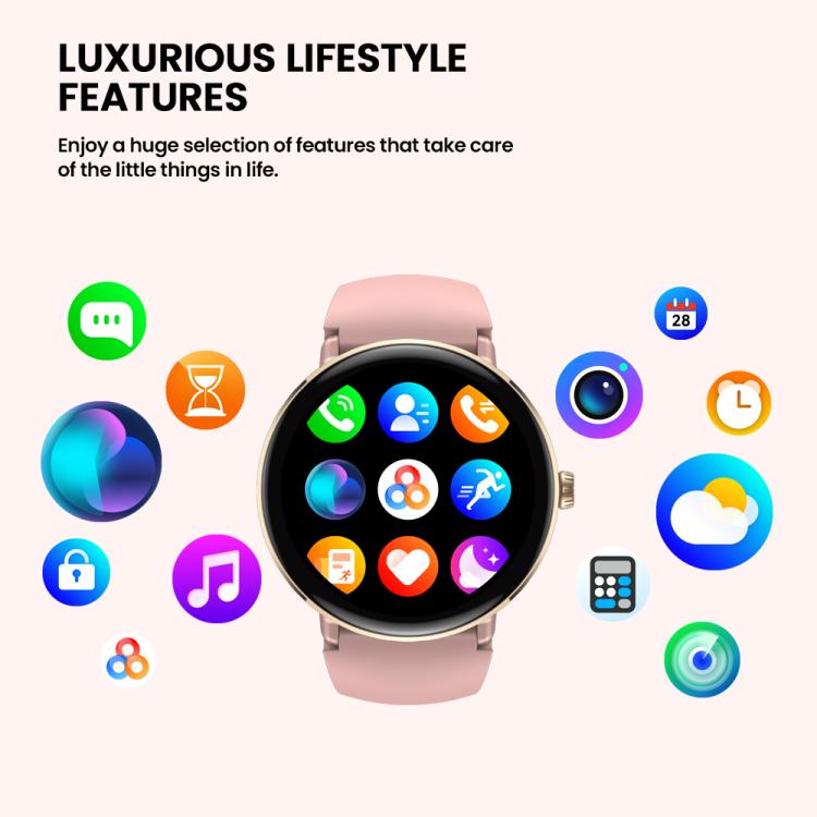 Zeblaze Lily 2 1.2 inch Screen Haute & Healthy Lady Smart Watch(Misty Pink)