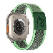 For Apple Watch 46mm / 49mm / 45mm / 44mm Fearless Trail Loop Nylon Band(Light Mint)