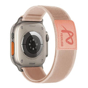 For Apple Watch 46mm / 49mm / 45mm / 44mm Fearless Trail Loop Nylon Band(Pink)