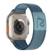 For Apple Watch 46mm / 49mm / 45mm / 44mm Fearless Trail Loop Nylon Band(Blue)