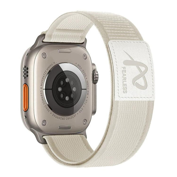 For Apple Watch 46mm / 49mm / 45mm / 44mm Fearless Trail Loop Nylon Band(Starlight)