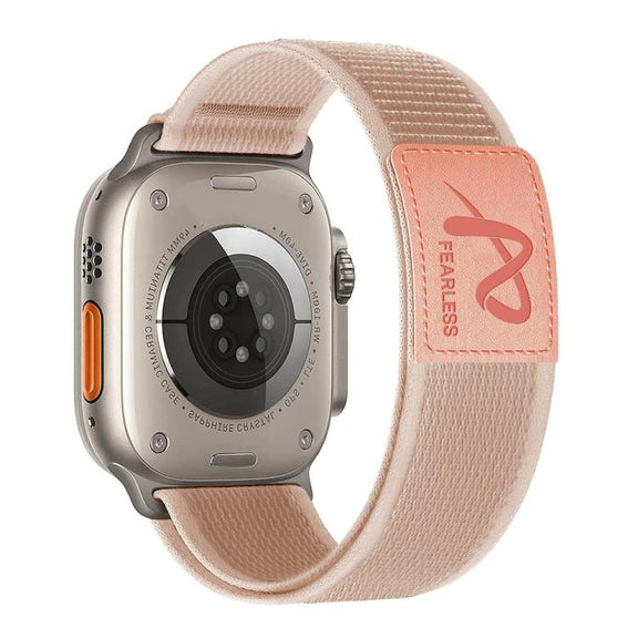For Apple Watch 42mm / 41mm / 40mm / 38mm Fearless Trail Loop Nylon Band(Pink)