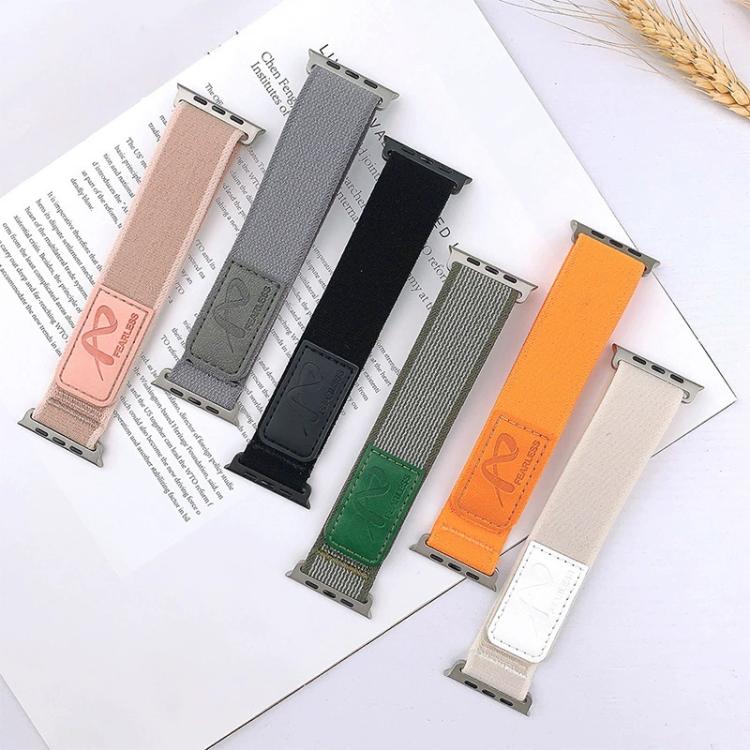 For Apple Watch 42mm / 41mm / 40mm / 38mm Fearless Trail Loop Nylon Band(Starlight)