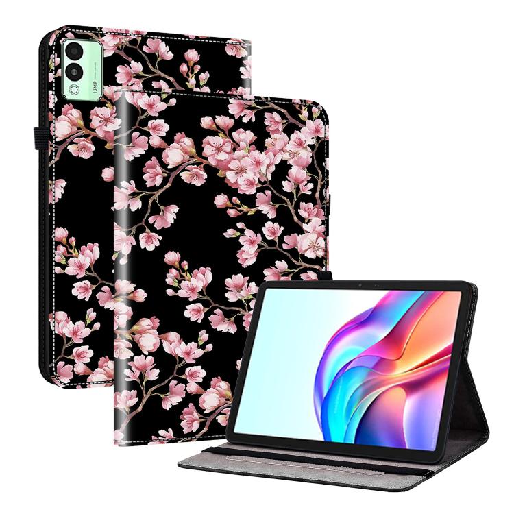 For Tecno Megapad 11 Crystal Texture Painted Leather Tablet Case(Plum Bossom) - Others by PMC TechLife | Online Shopping South Africa | PMC TechLife | Buy Now Pay Later Mobicred